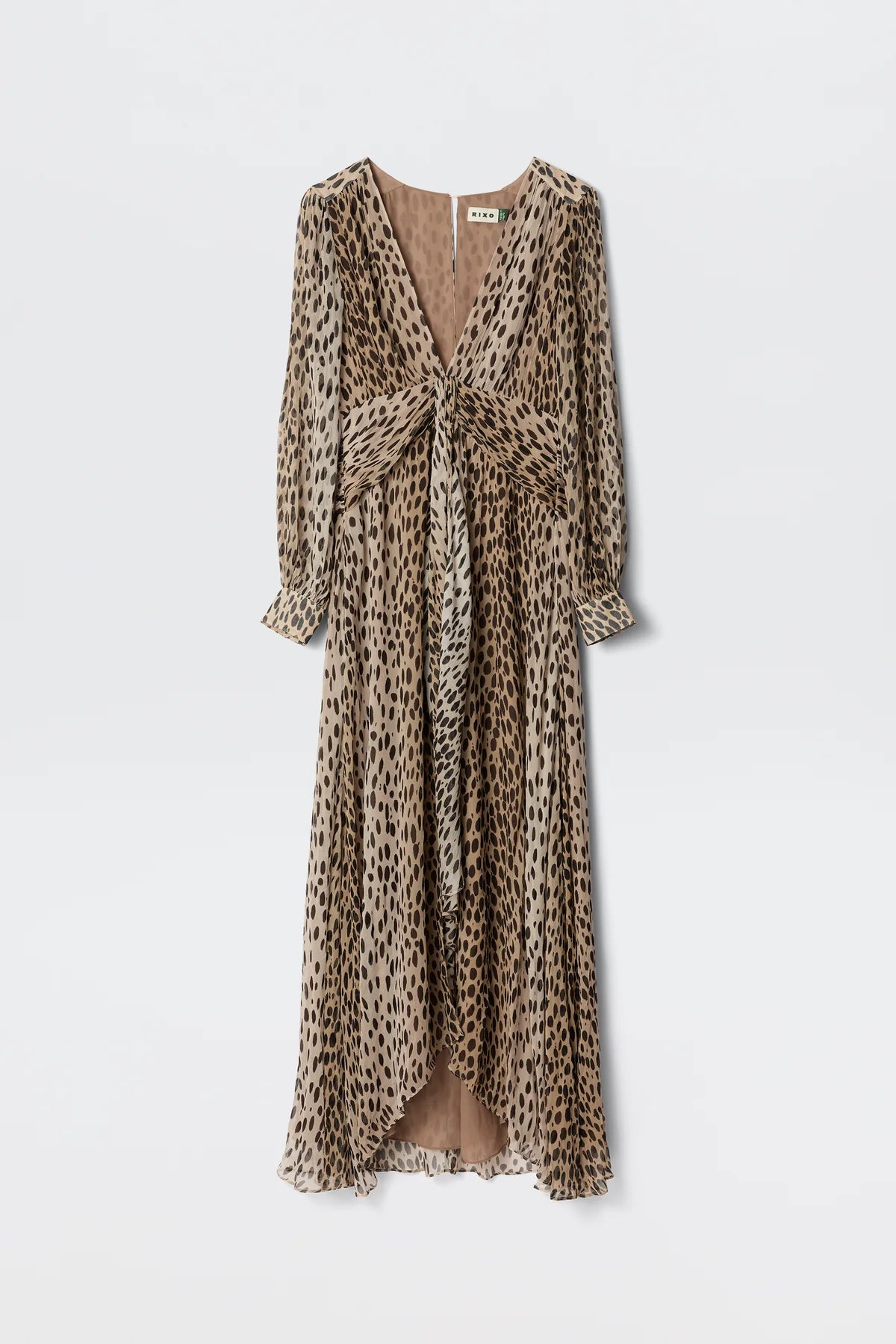 The Meera Dress in Antelope Spot Black