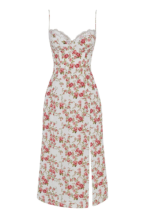 The Charlotte Rose Print Corset Midi