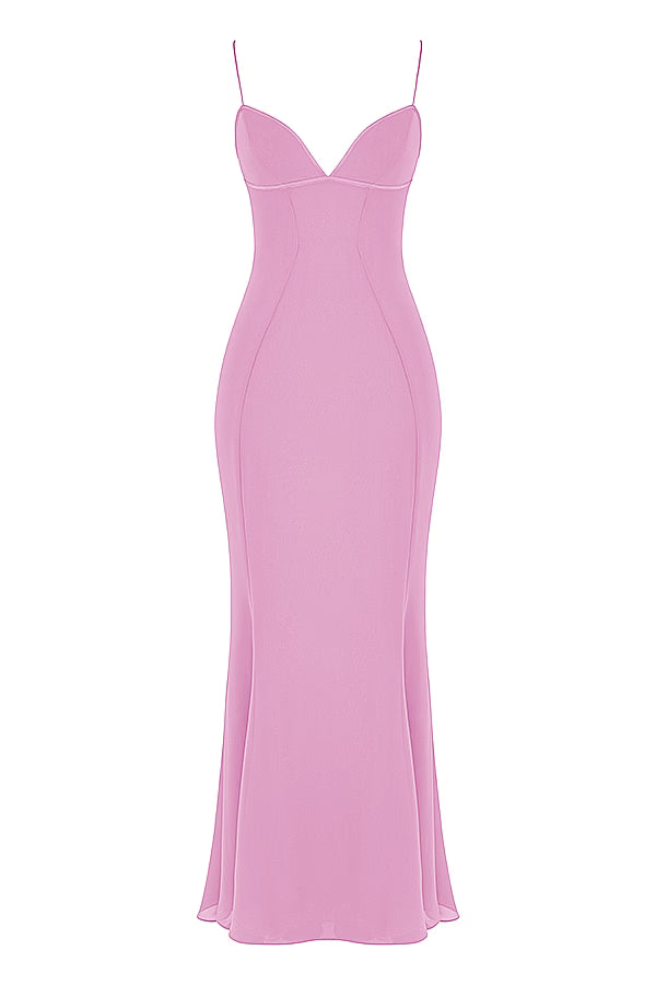 The Loren Pink Maxi Dress