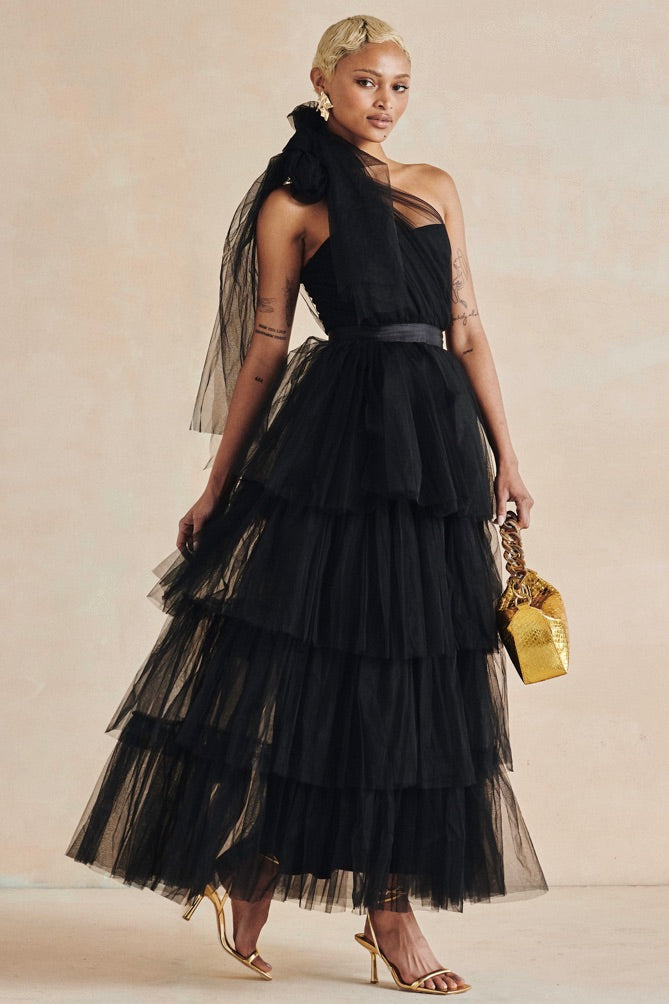 Karen Millen The Savannah Dress Black