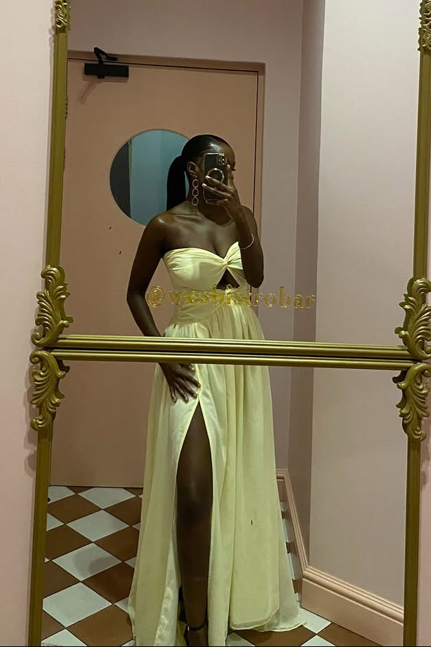 The Isolde Dress in Butter Yellow - Resale