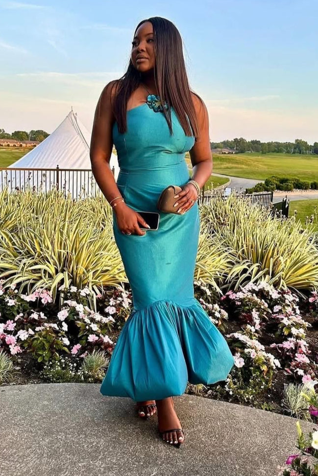 white christmas dresses Couture Club 9GB2 Turquoise Mother of the Bride Dress – Sean Rayment main image 1