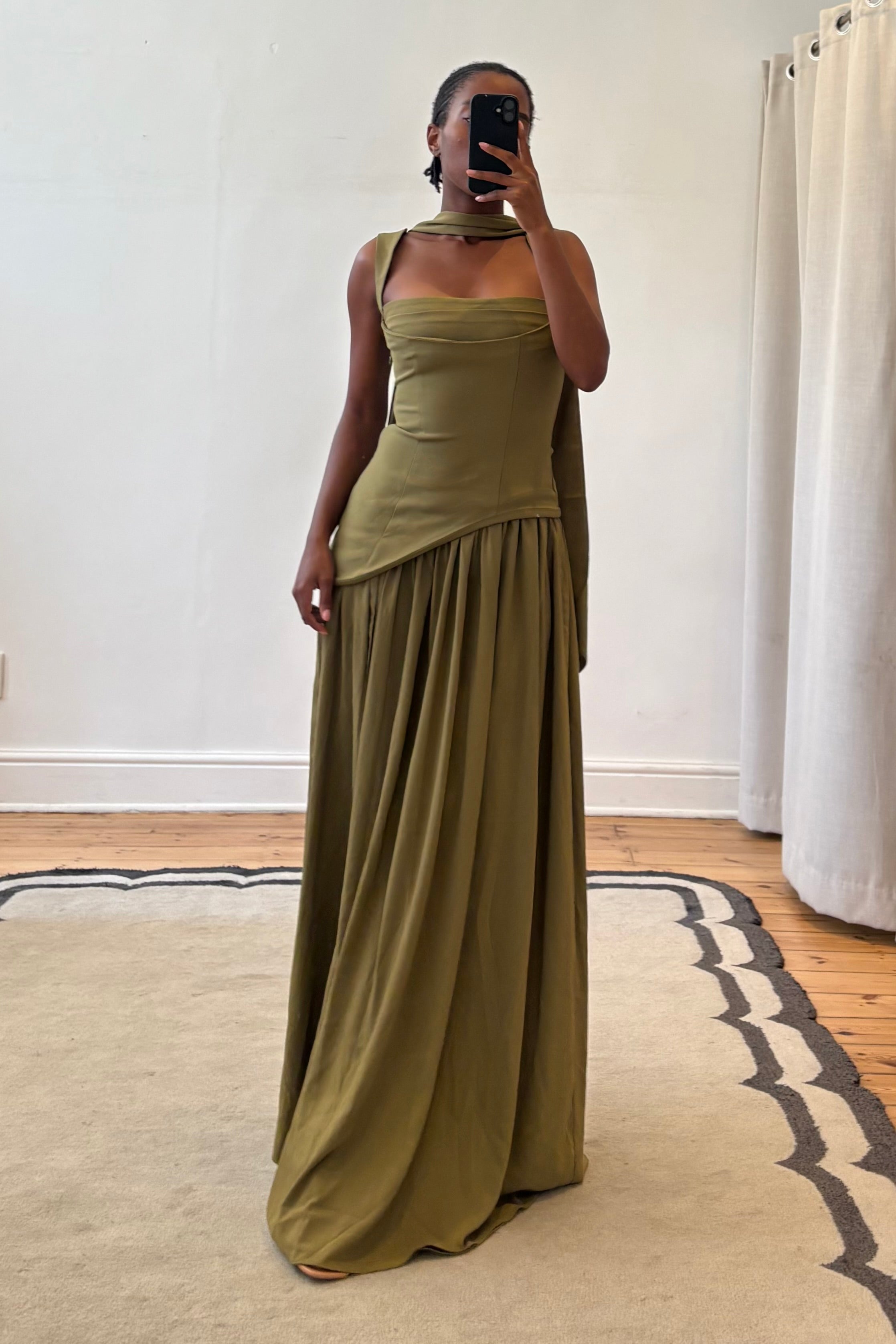 babyboo green dress Tullulah Deep Olive Maxi for Hire — Size S up back add a STY-HF24A384 BLACK Size:22-24 Zara Women's Striped Crochet