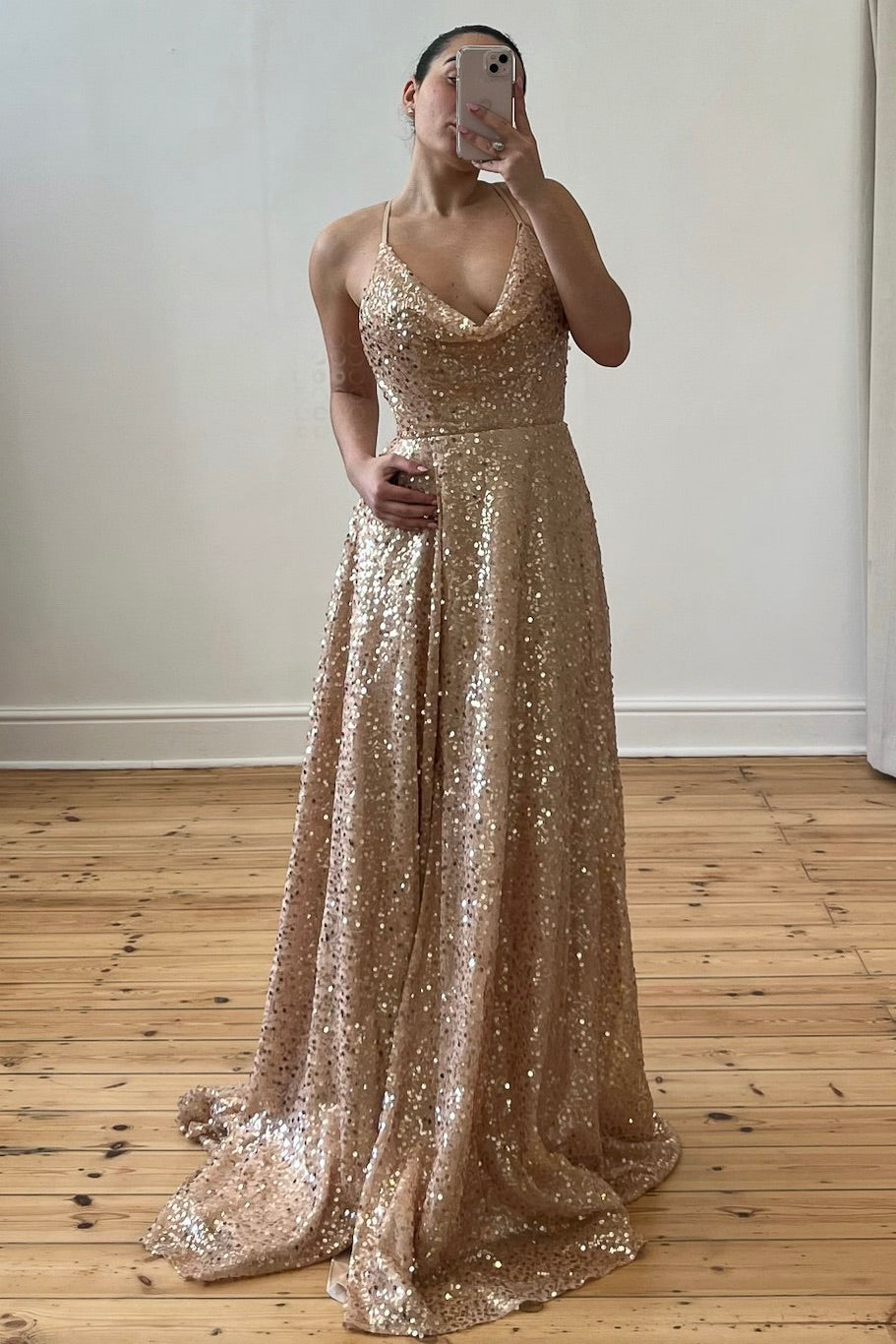 The Lesedi Gown | Scarlett Fashion | Gold Sequin The Lesedi Gown | Scarlett Fashion | Gold Sequin