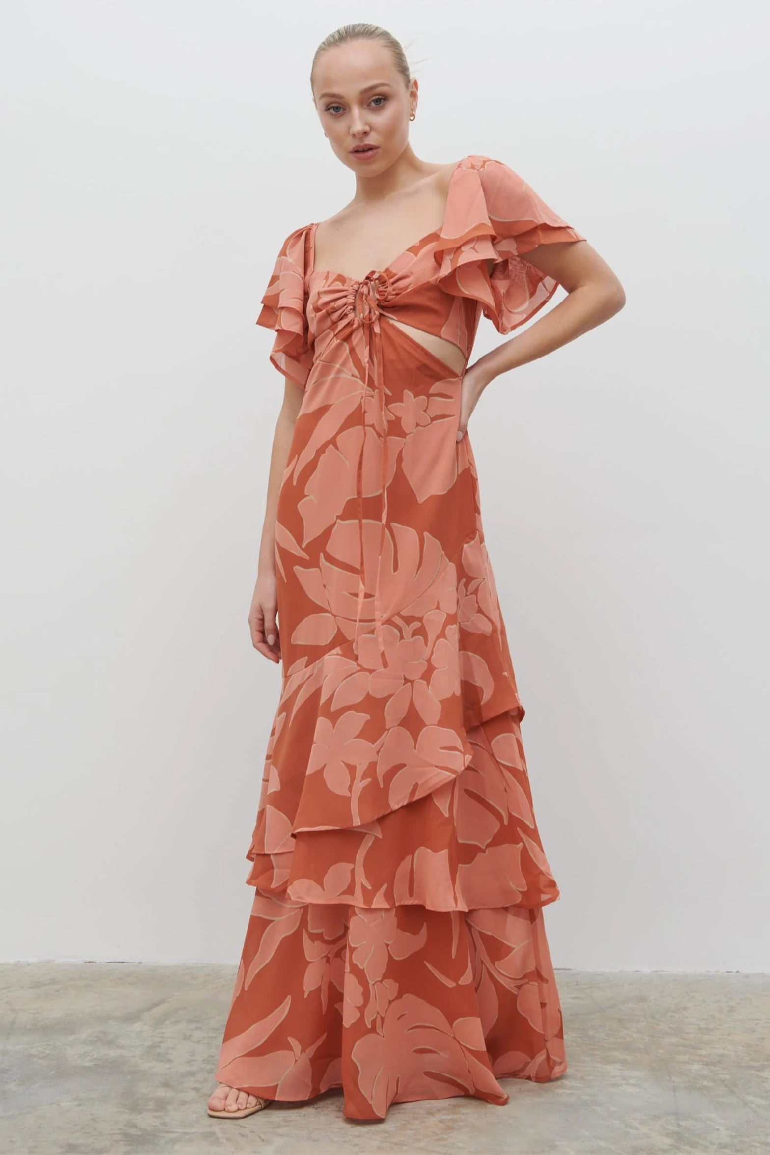 pretty lavish orange dress The Valley Maxi Dress | Pretty Lavish