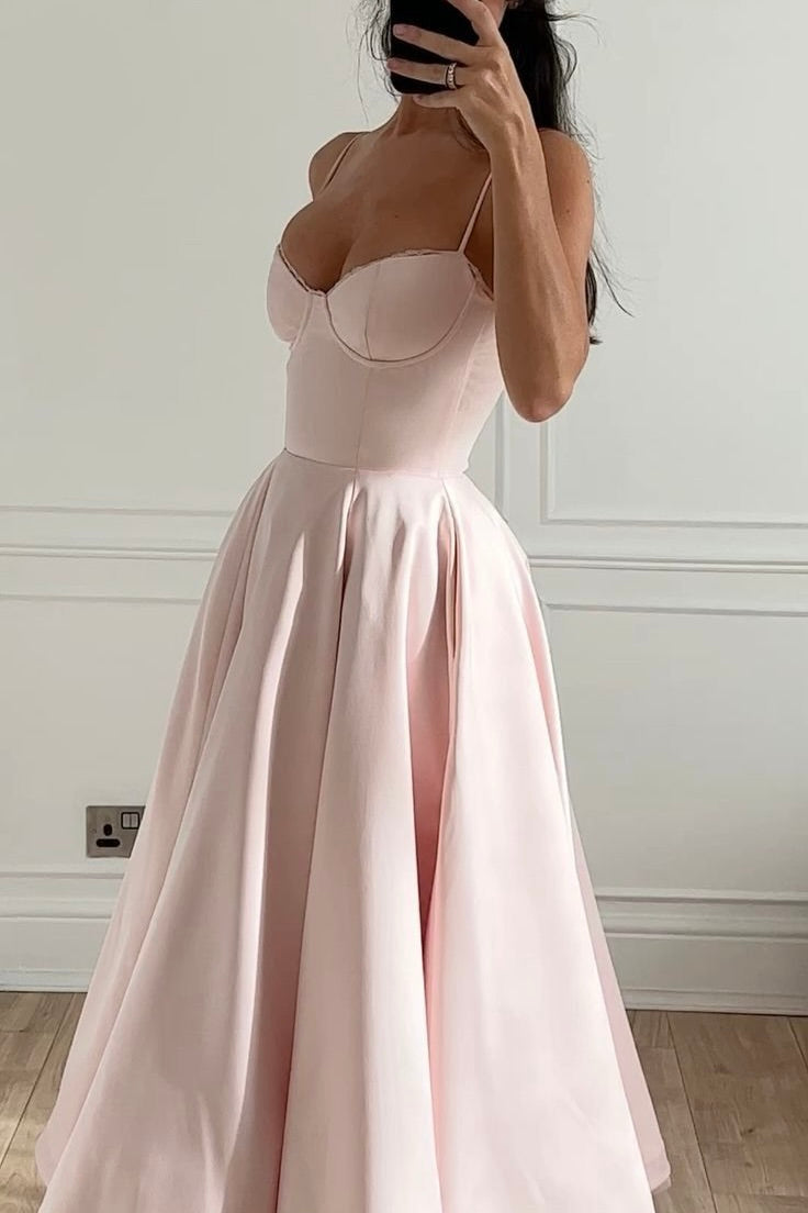 mademoiselle ballerina pink midi dress House of CB Hire — cut from lustrous duchess Black Maxi Dress Best Dress Watches for Color:Lily of the Valley Jacquard Powder Blue
