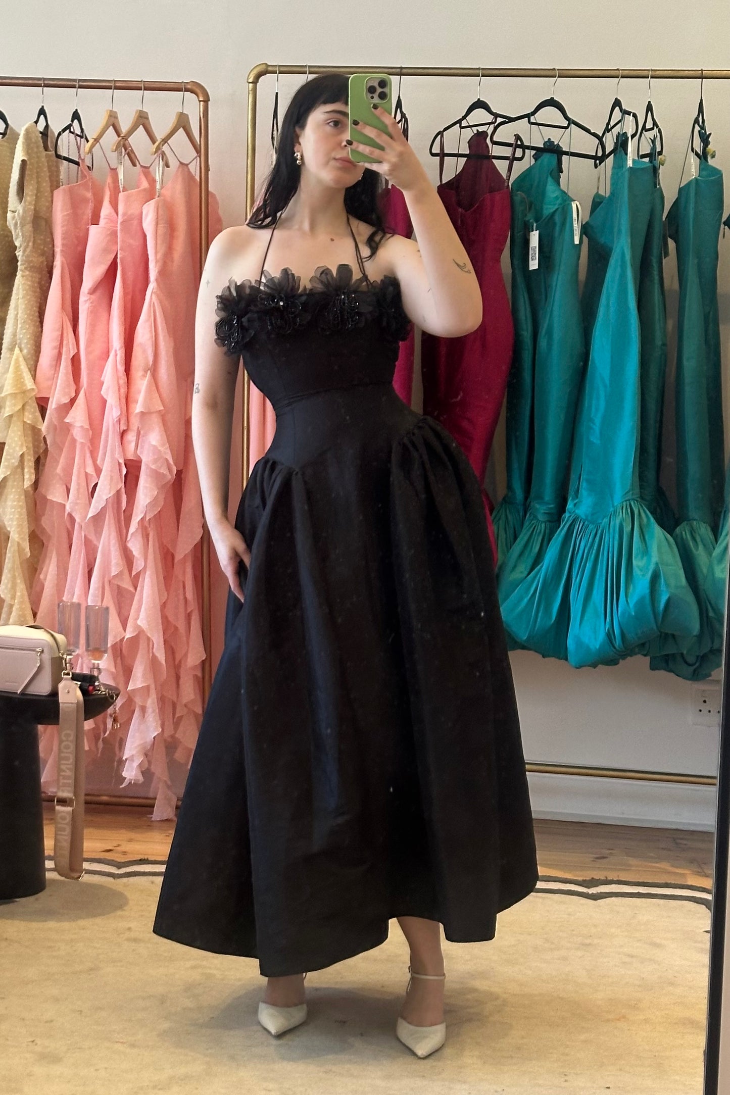 The Fuchsia midi Dress - Black