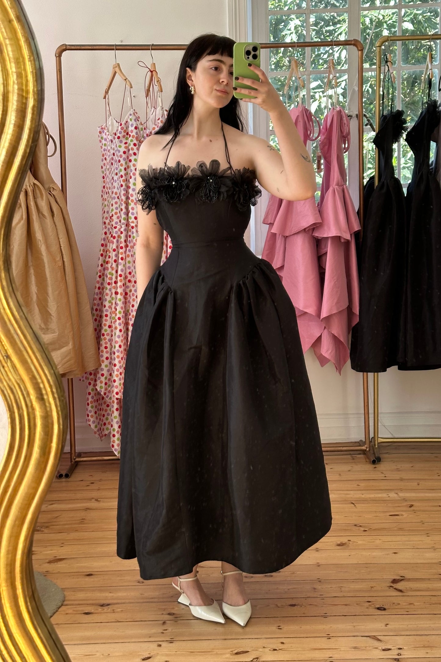 The Fuchsia midi Dress - Black