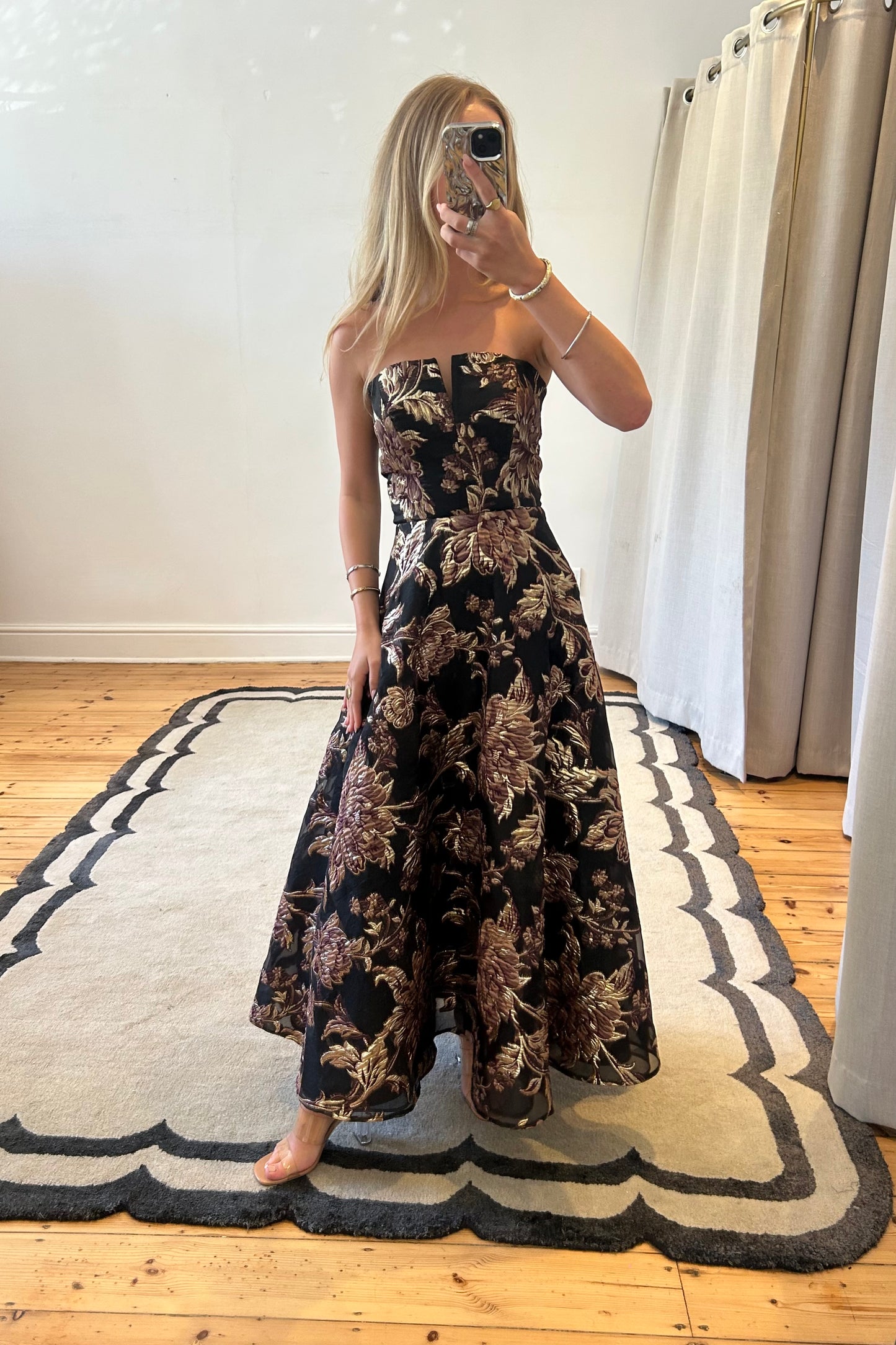 The Brocade Midi Gown