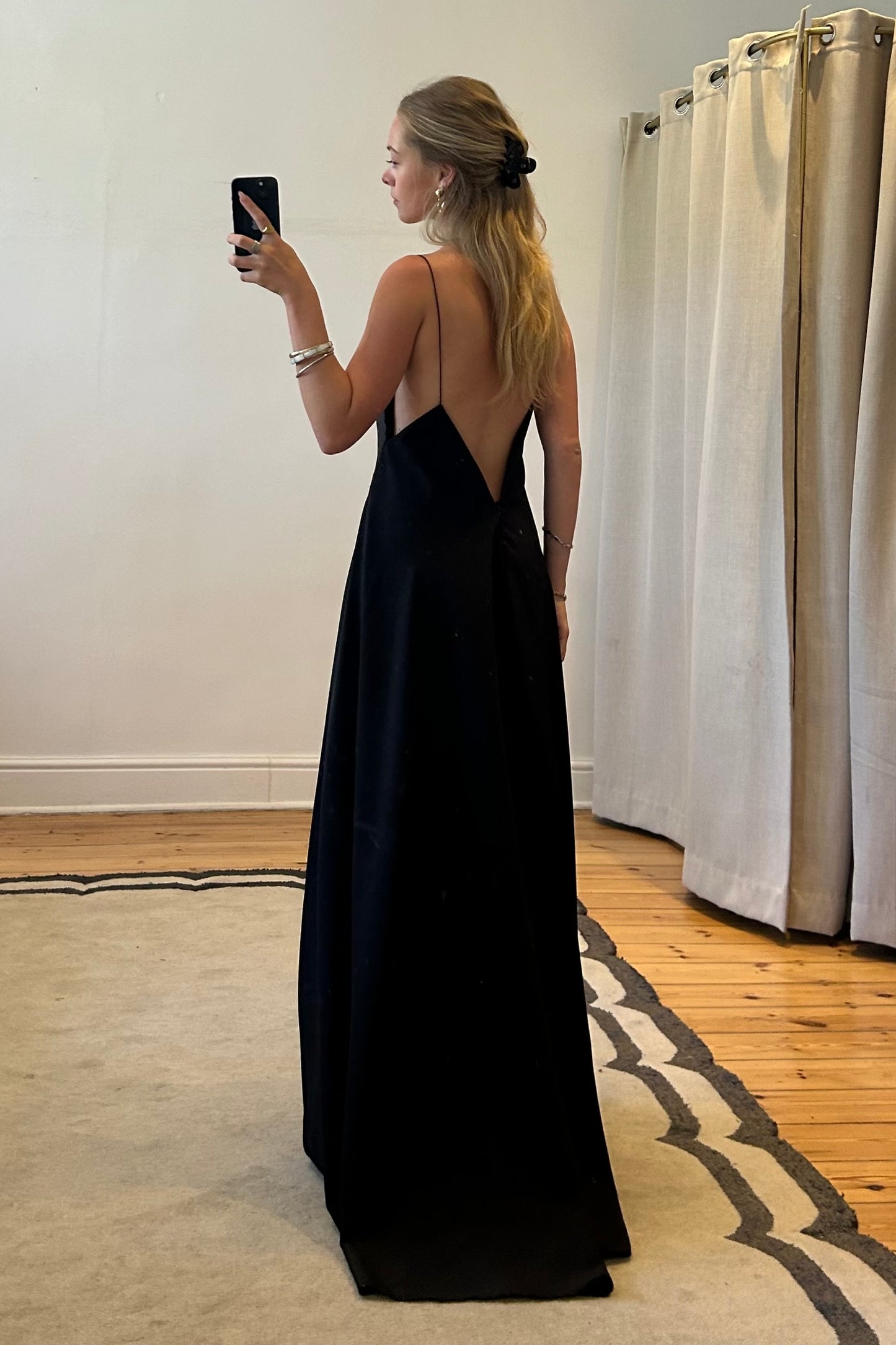 The Trapeze Black Maxi