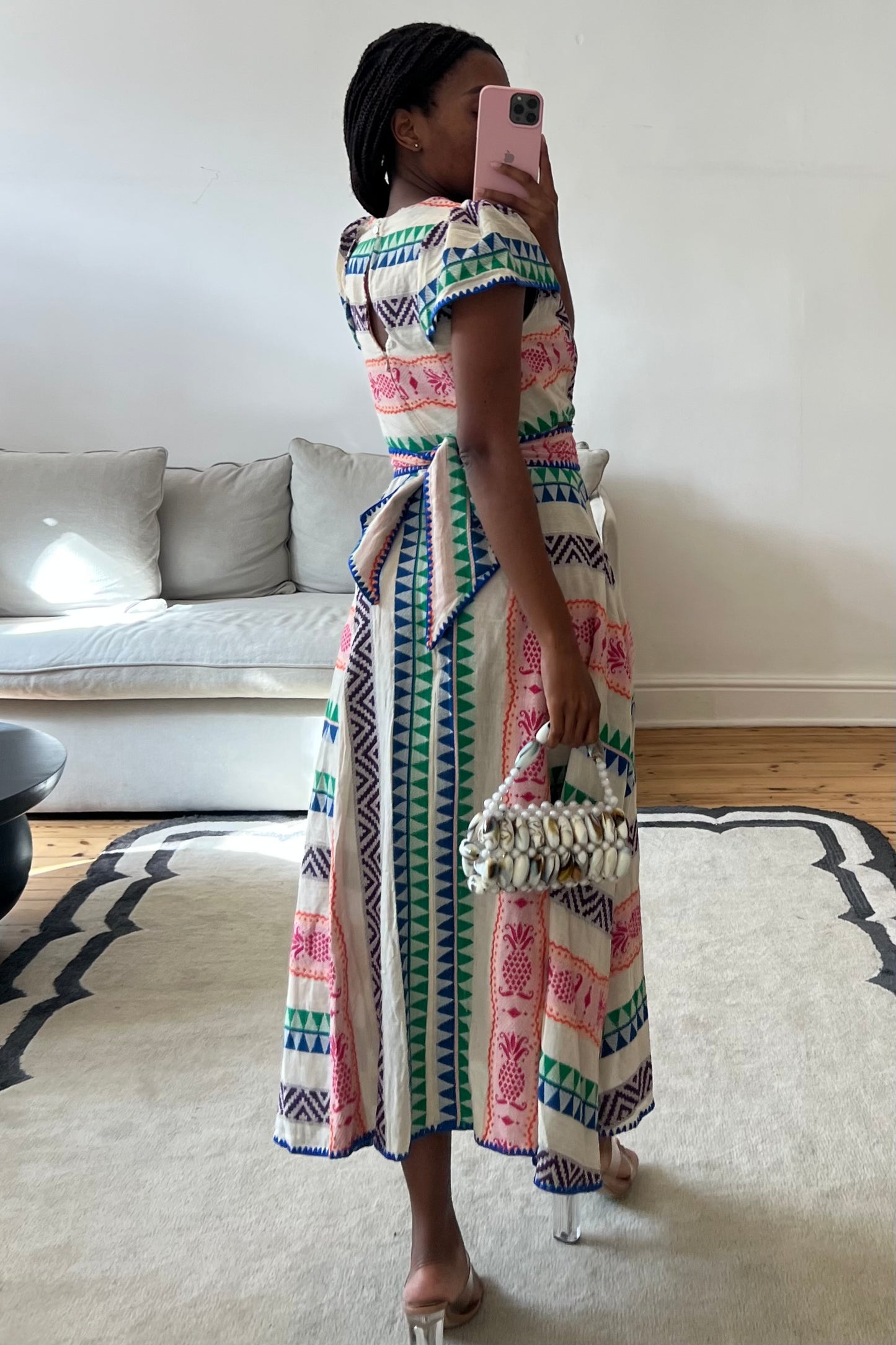 The Jacquard Striped Maxi Dress- Resale