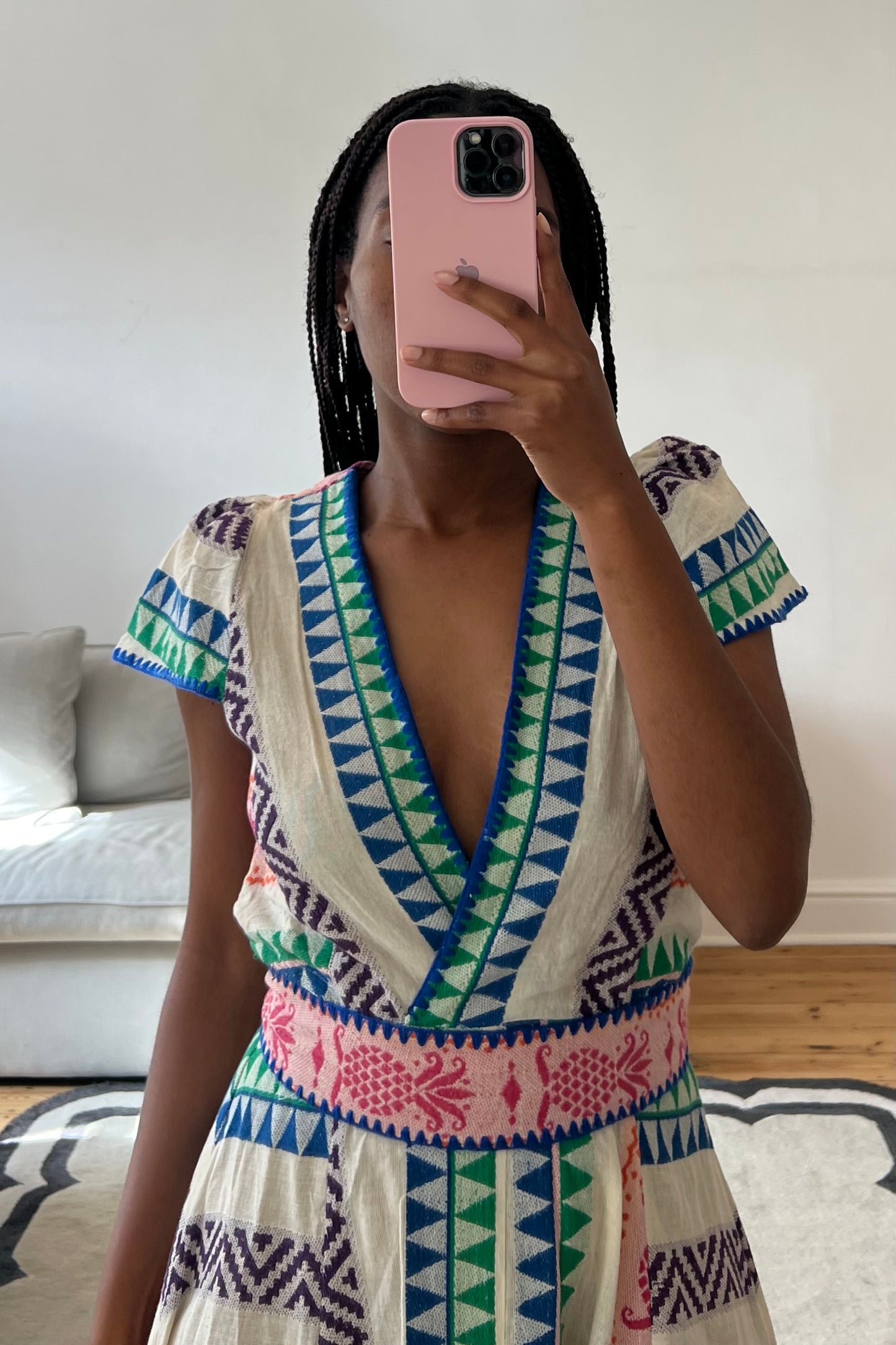 The Jacquard Striped Maxi Dress- Resale