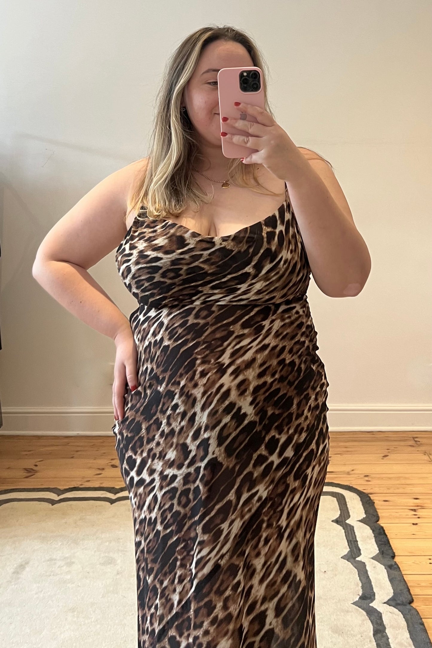 The Animal Print Sheer Dress