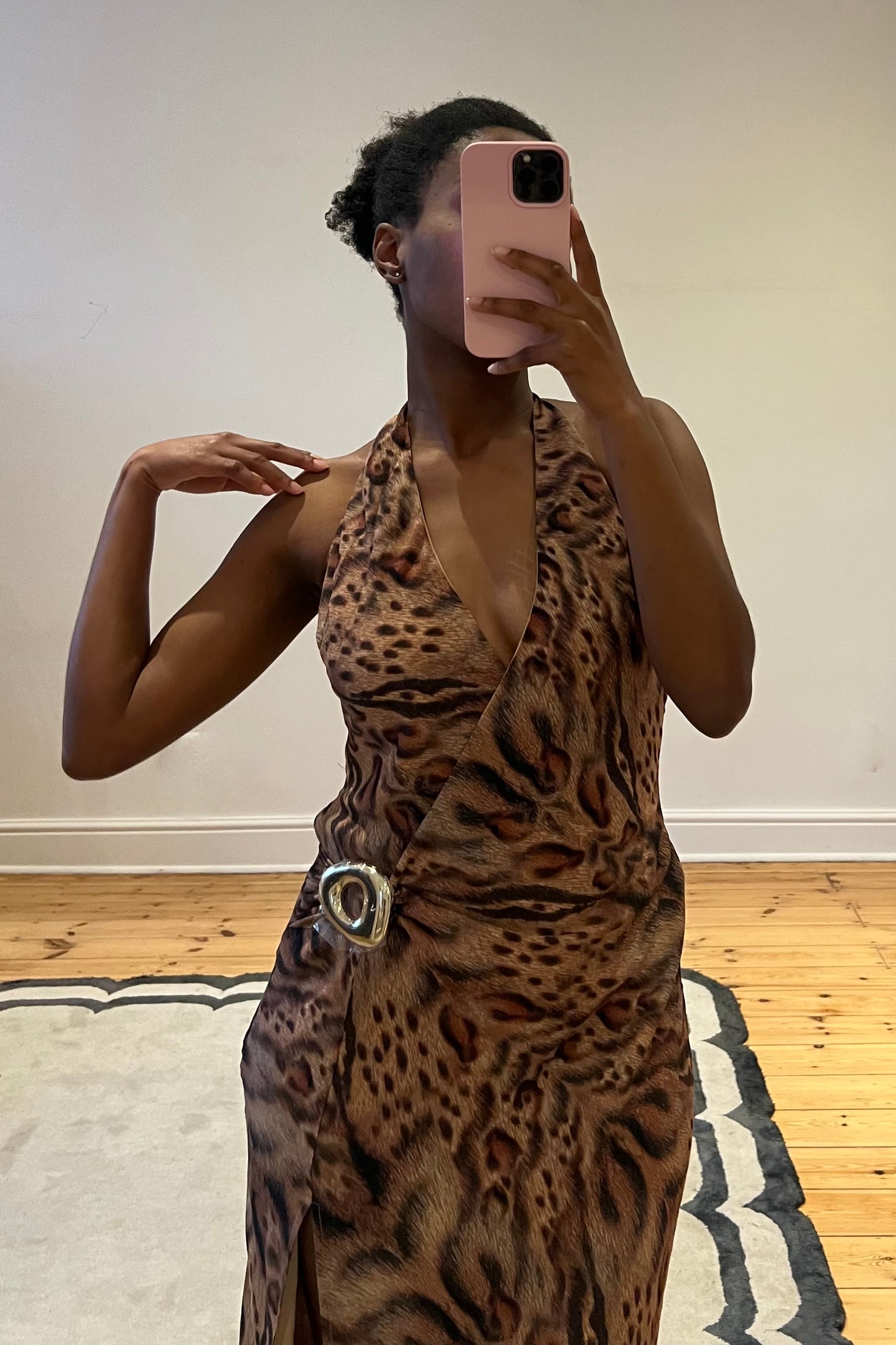 Mabella Halter Neck Maxi Dress