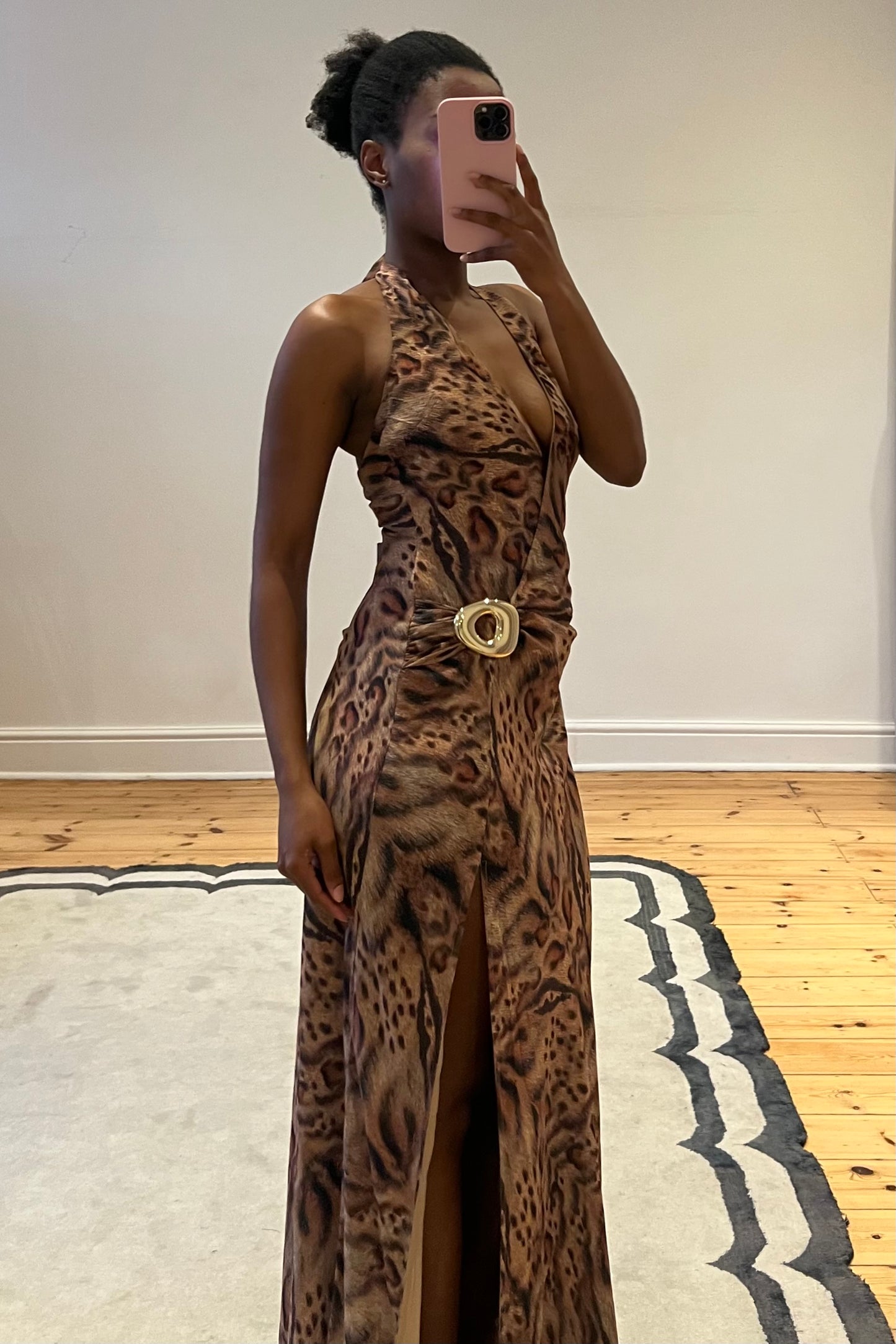 Mabella Halter Neck Maxi Dress
