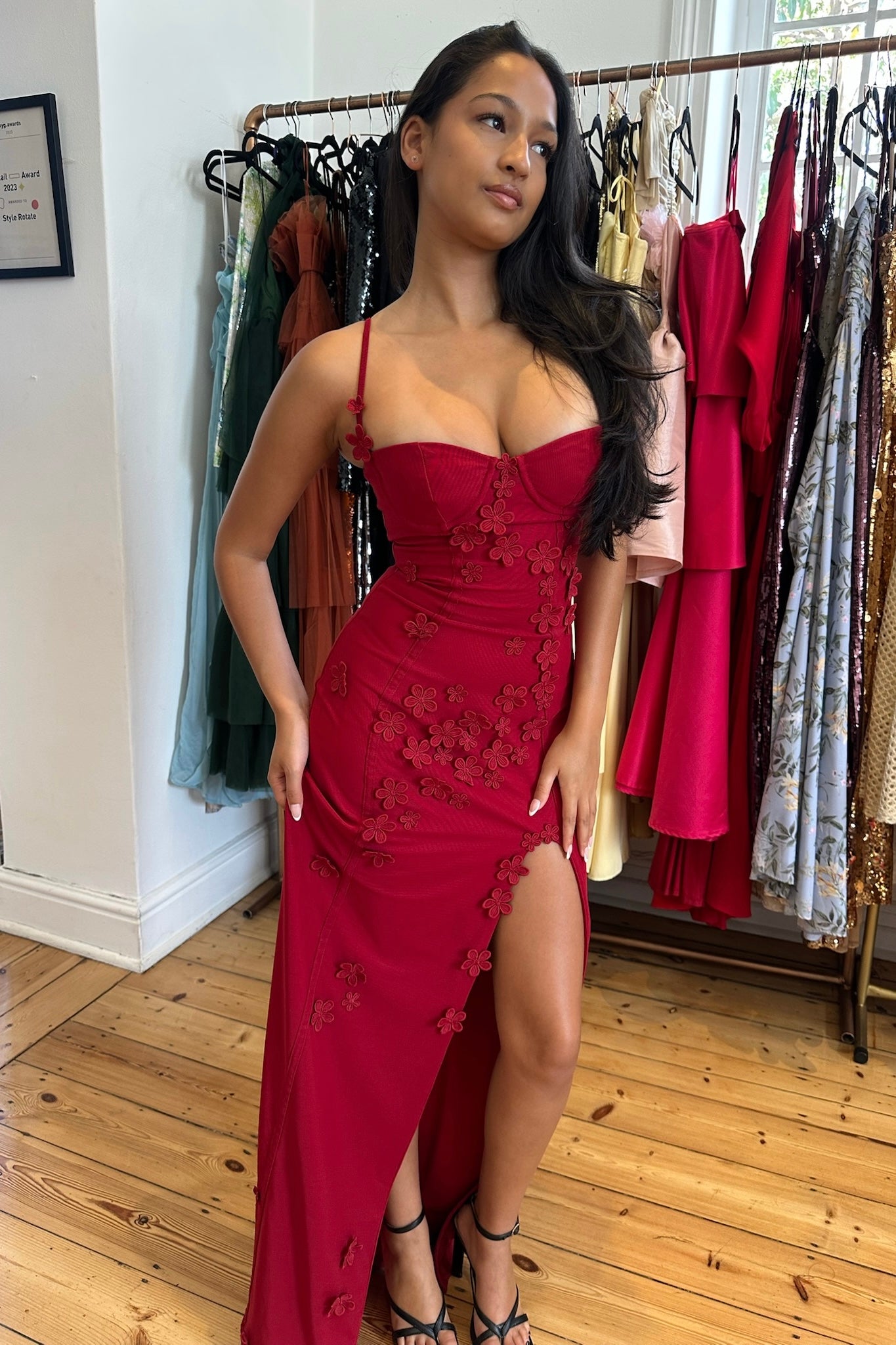 babyboo red dress The Dalary Maxi | Babyboo
