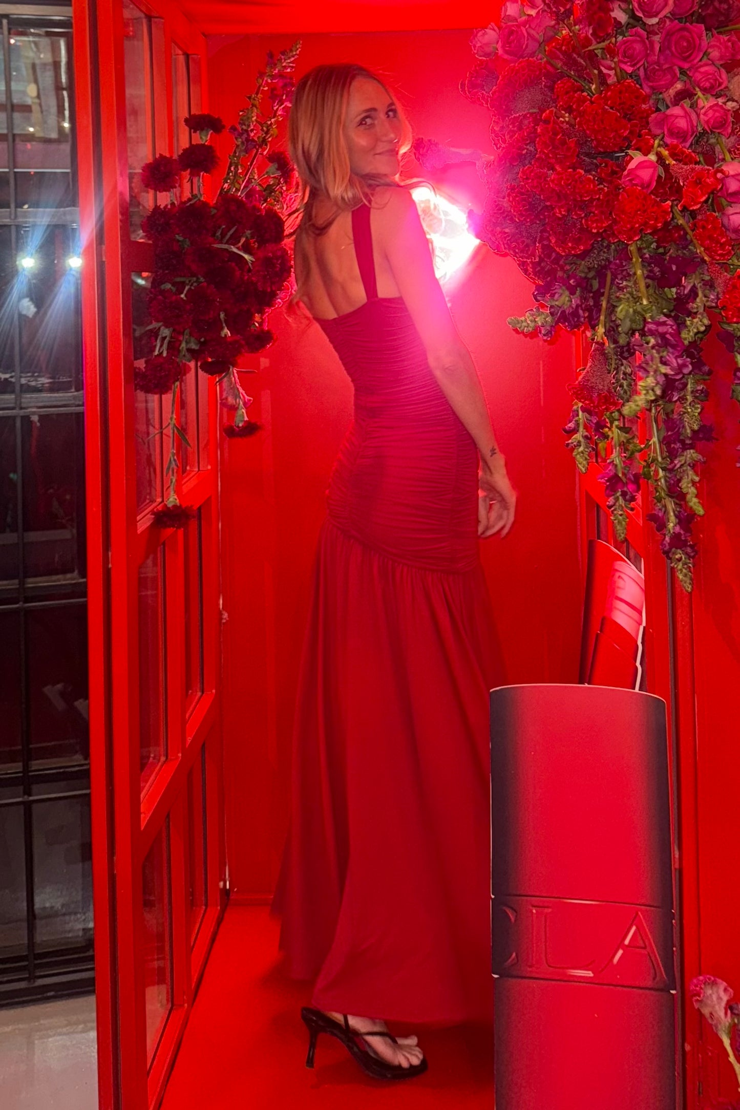The Carly Maxi Dress in Red