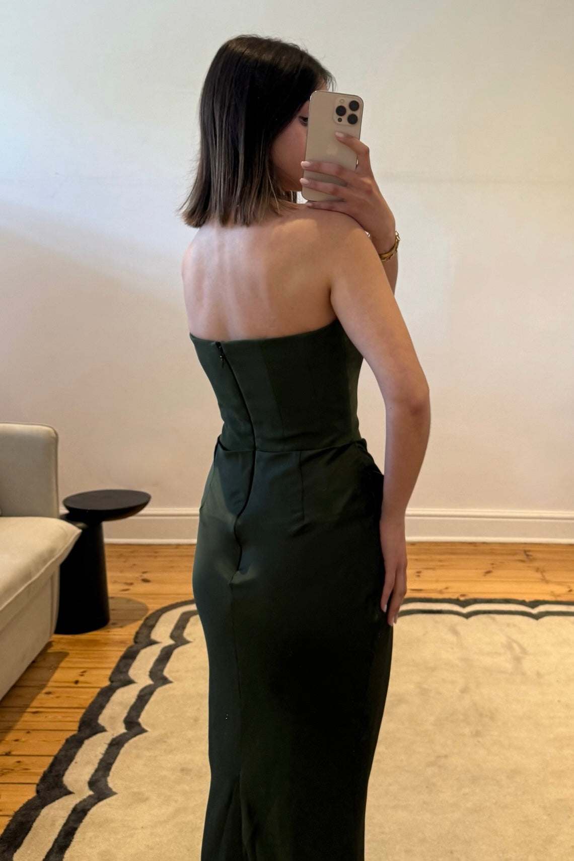 The Persephone Dress- Emerald Green