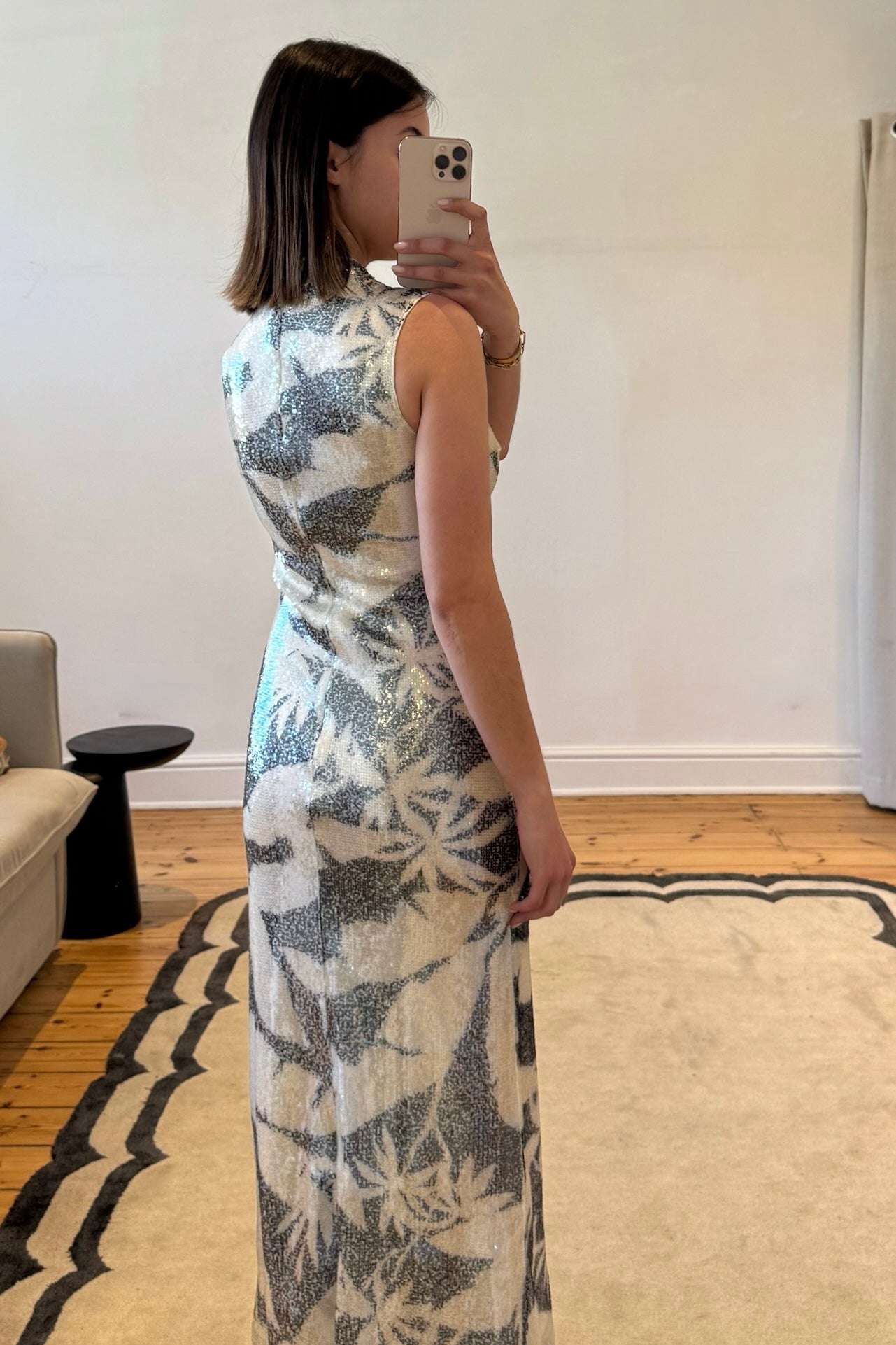 The Lucinda Sequin Printed Dress