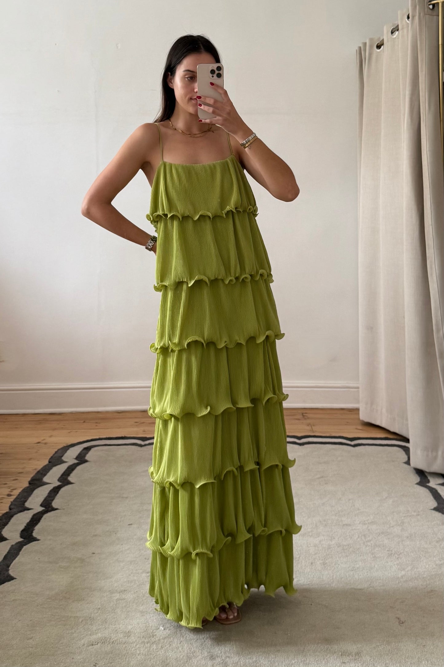 The Lou Lou Maxi Dress In Green