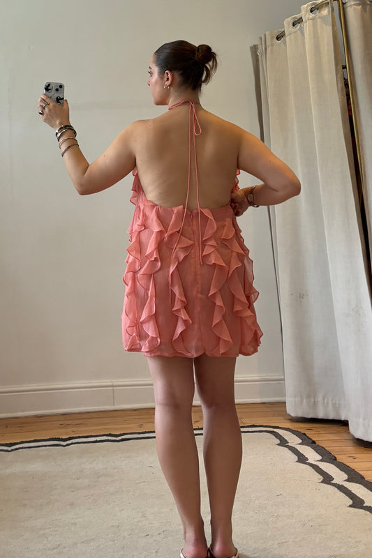 The Kelsey Ruffle Mini Dress