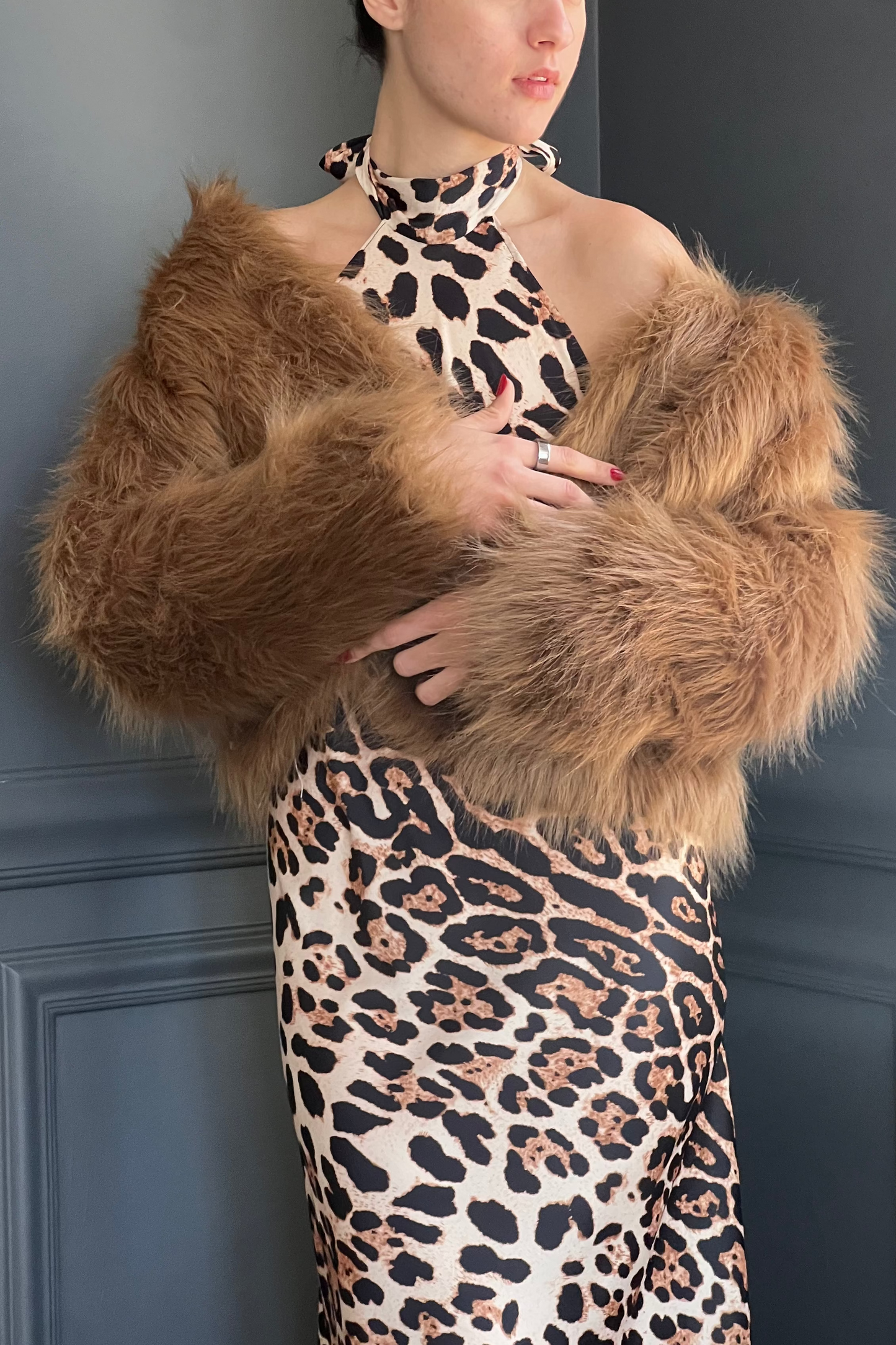 The Beige Fur Statement Jacket