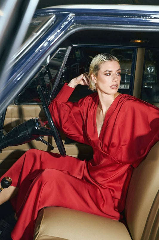 The Ferrari Satin Dress - Resale