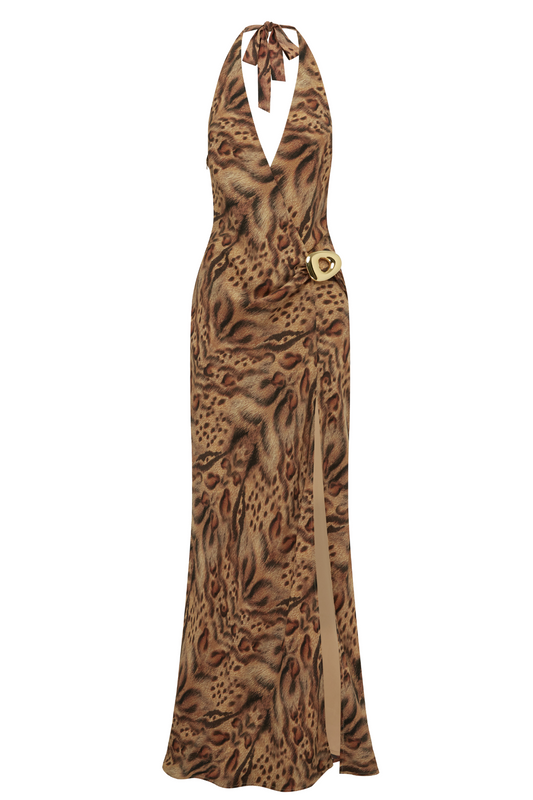 Mabella Halter Neck Maxi Dress - Resale