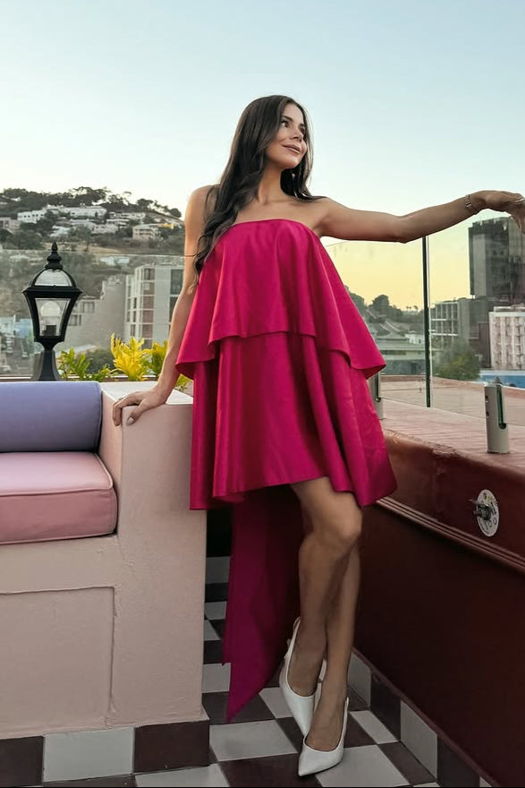 The Sonnet Mini Dress in Cherry