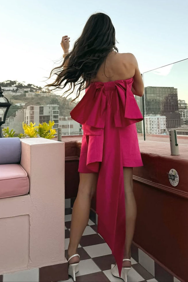 The Sonnet Mini Dress in Cherry