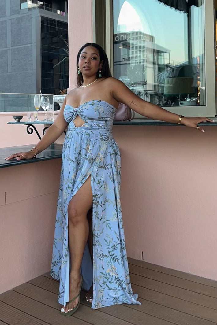 The Isolde Dress SR Poetry Blue - Main Image