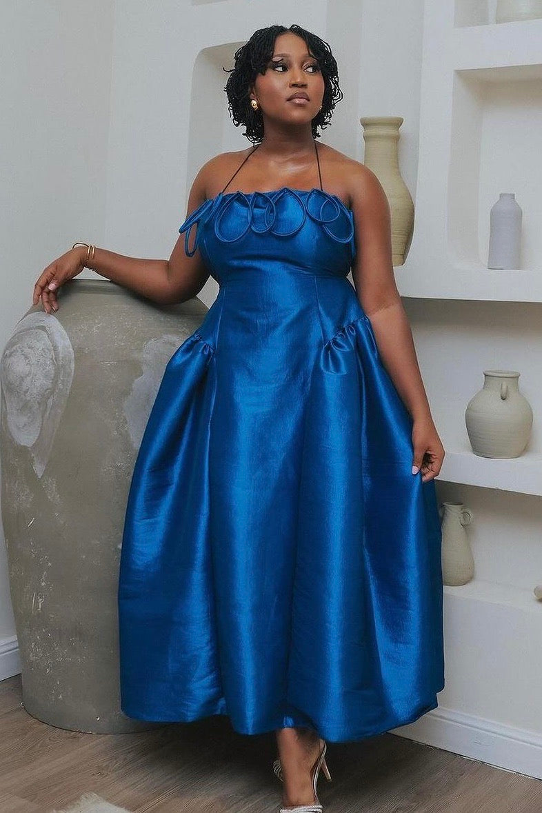 the meraki dress in blue