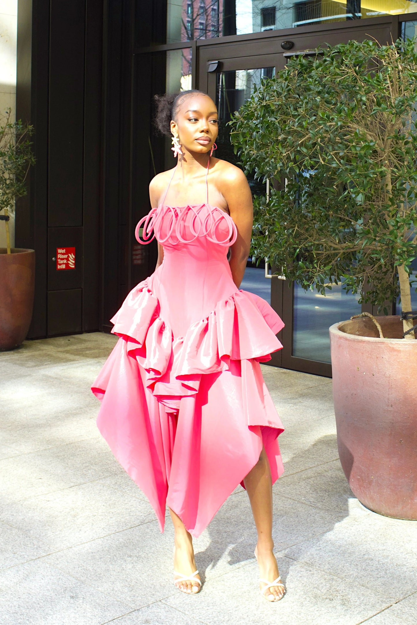 The Kyriake Midi Dress - Pink