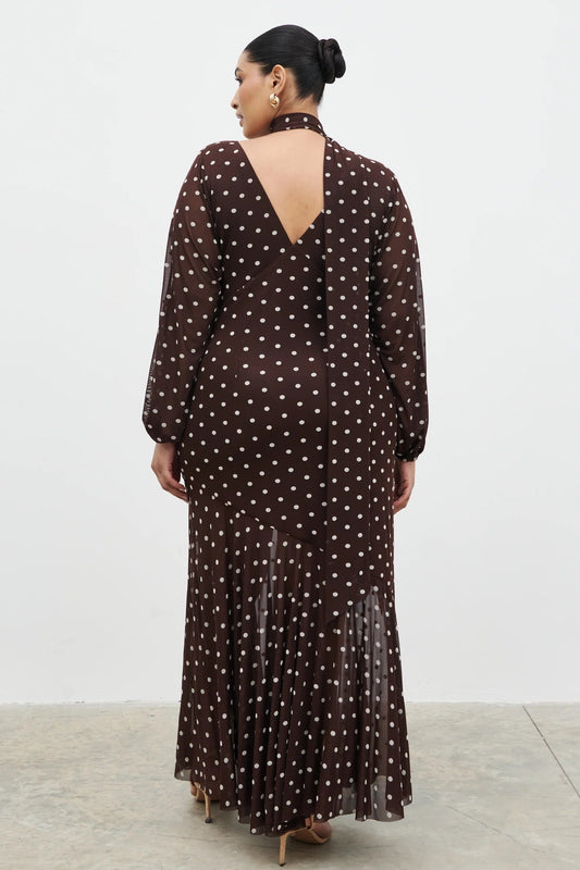 The Petula Scarf Maxi Dress