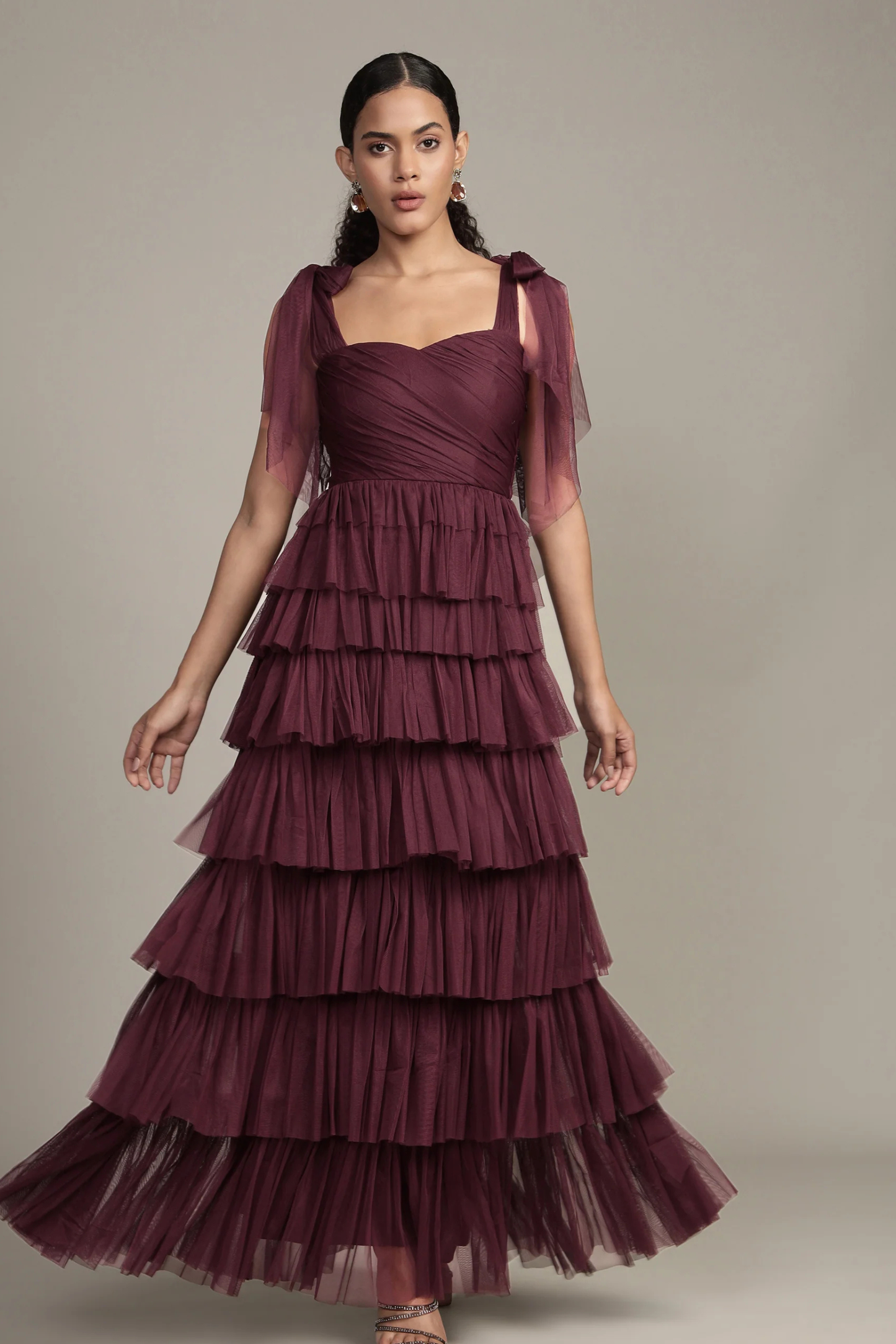 The Ophelia Maxi Dress in Plum
