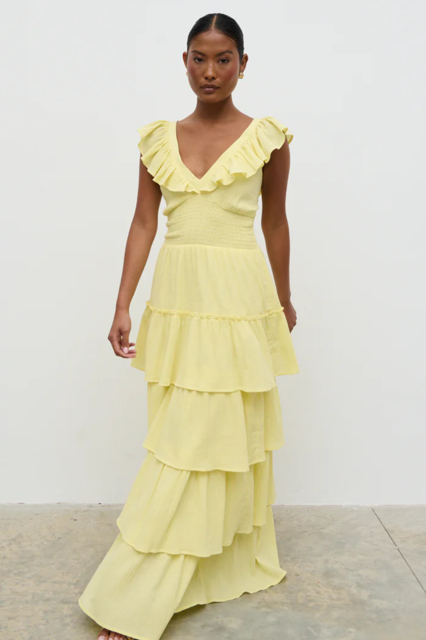 Opal Ruffle Maxi Dress