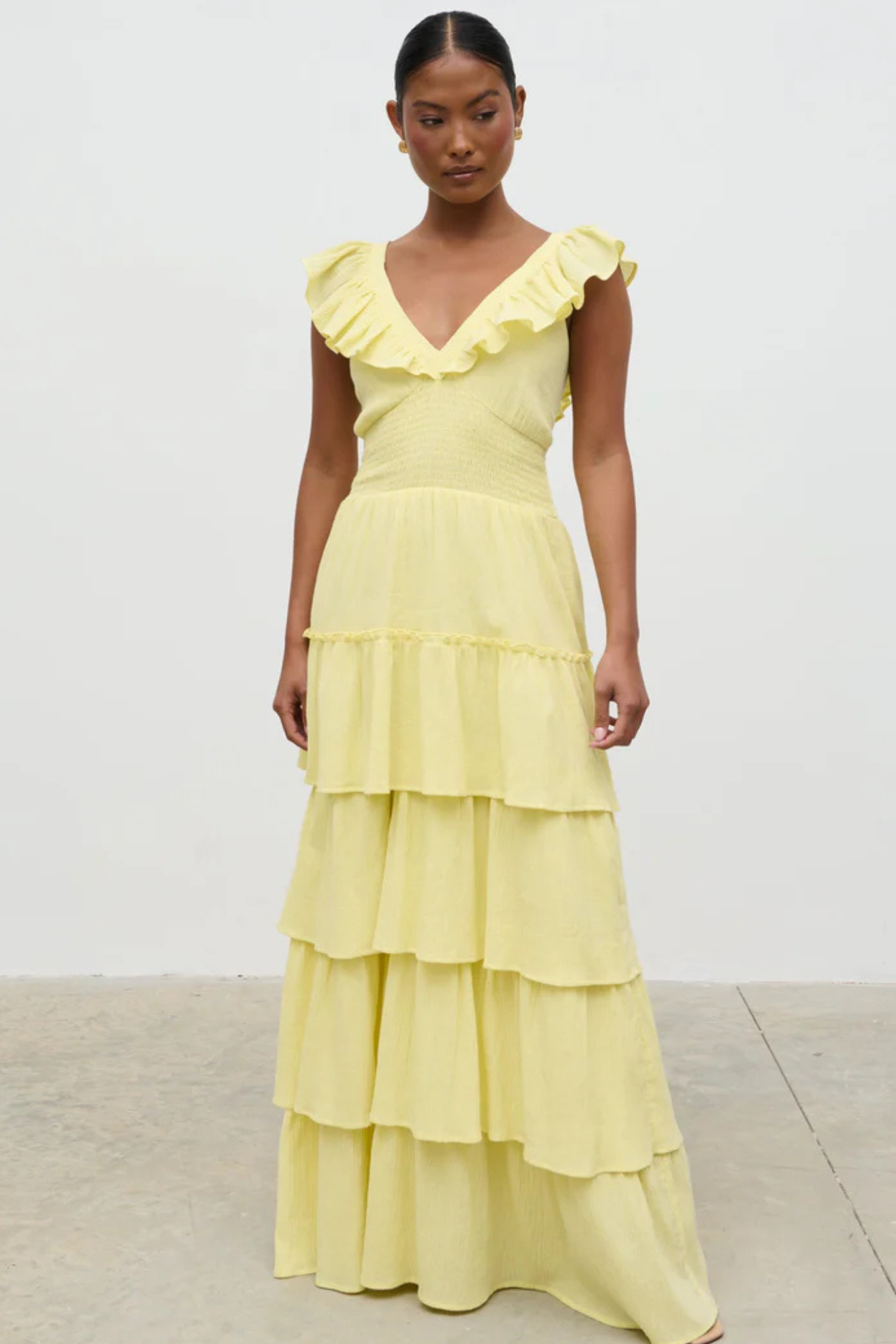 Opal Ruffle Maxi Dress