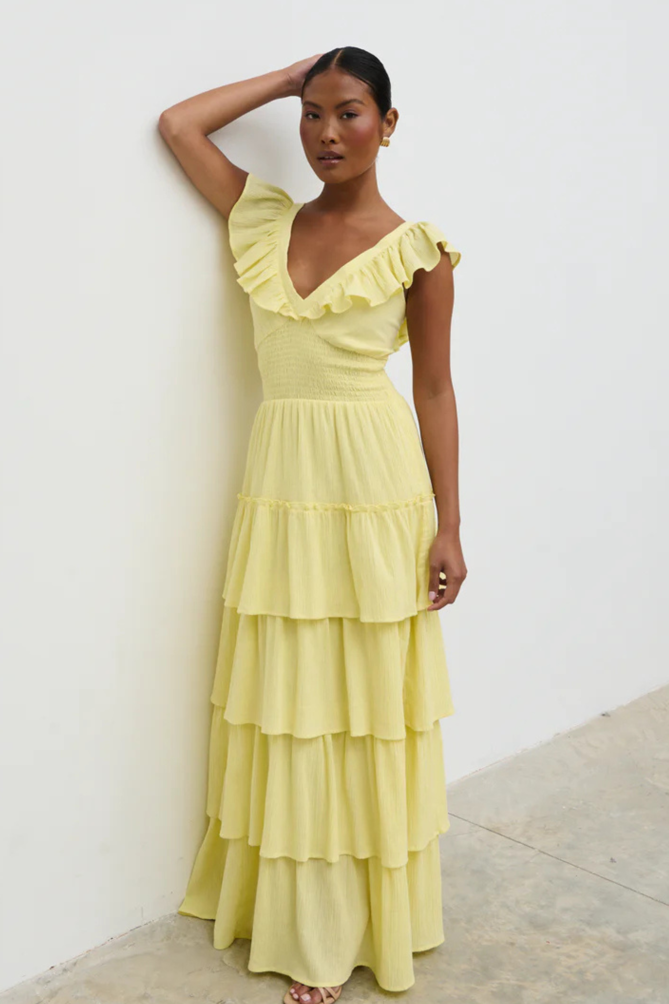 Opal Ruffle Maxi Dress