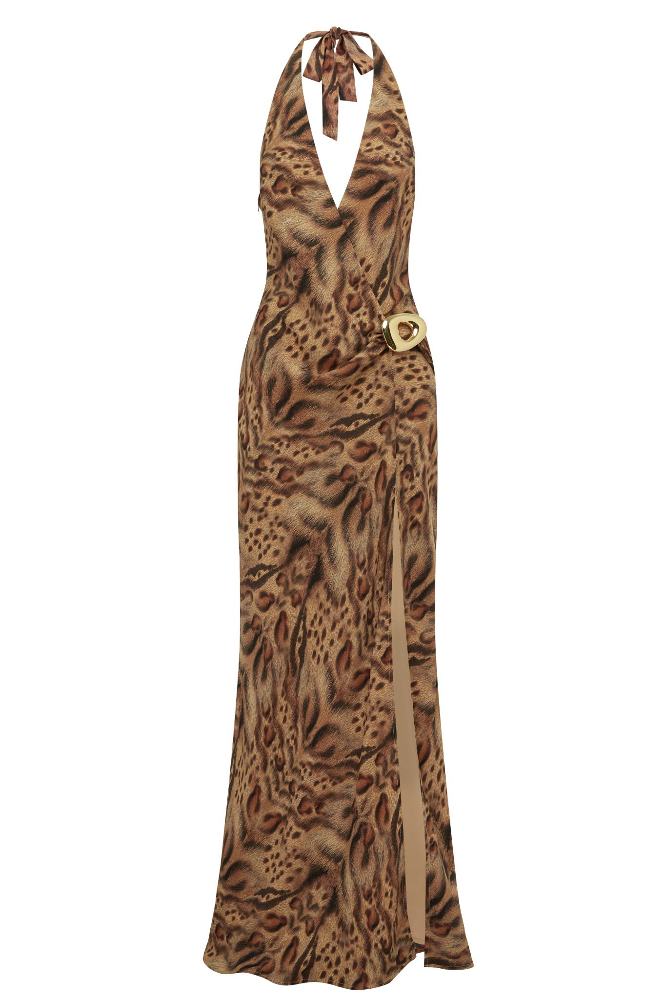 Mabella Halter Neck Maxi Dress