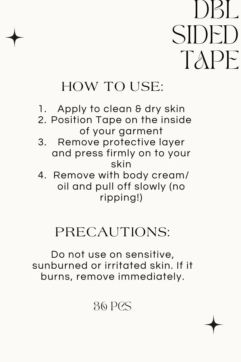 double sided fashion tape by swim intimates