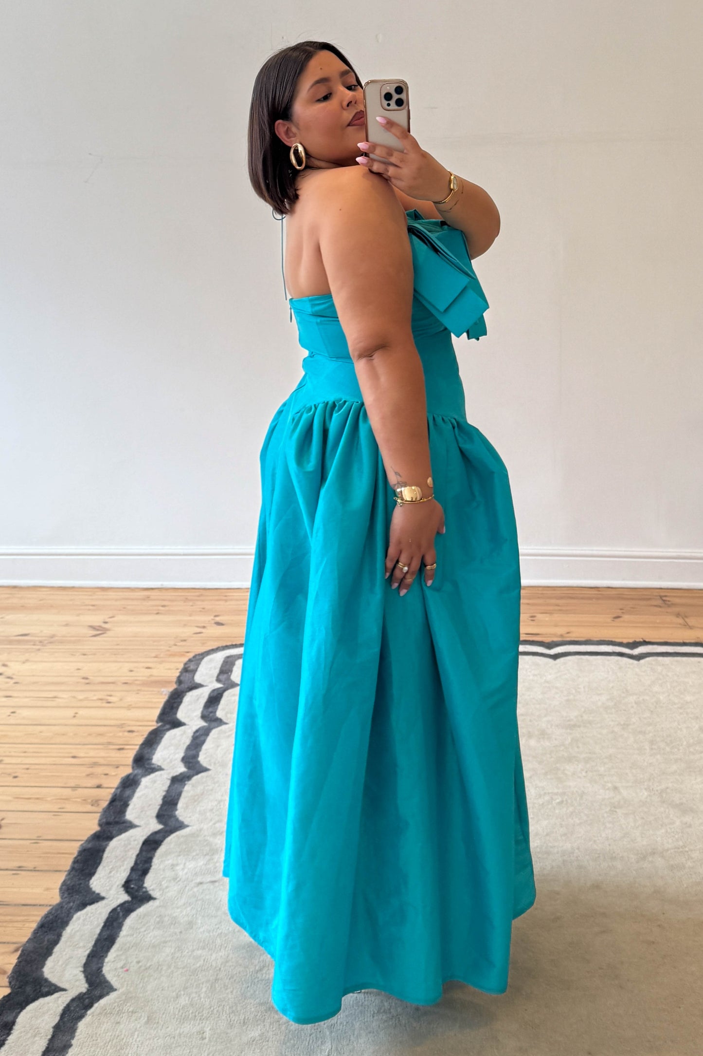 The Makarios Midi Dress - Turquoise