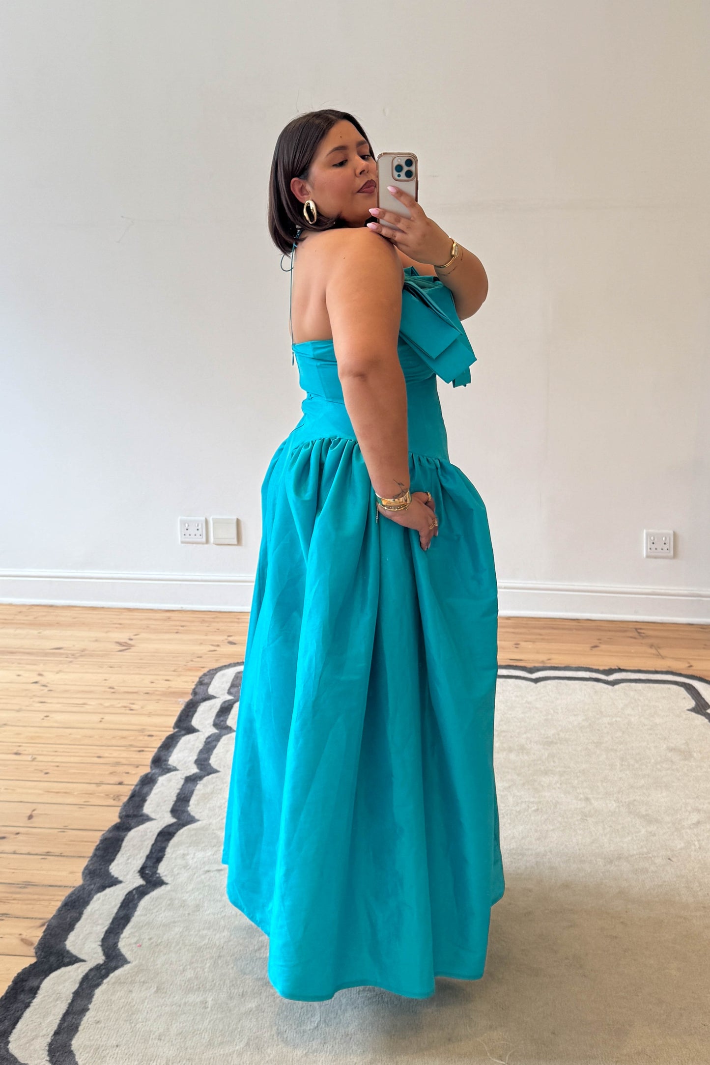 The Makarios Midi Dress - Turquoise