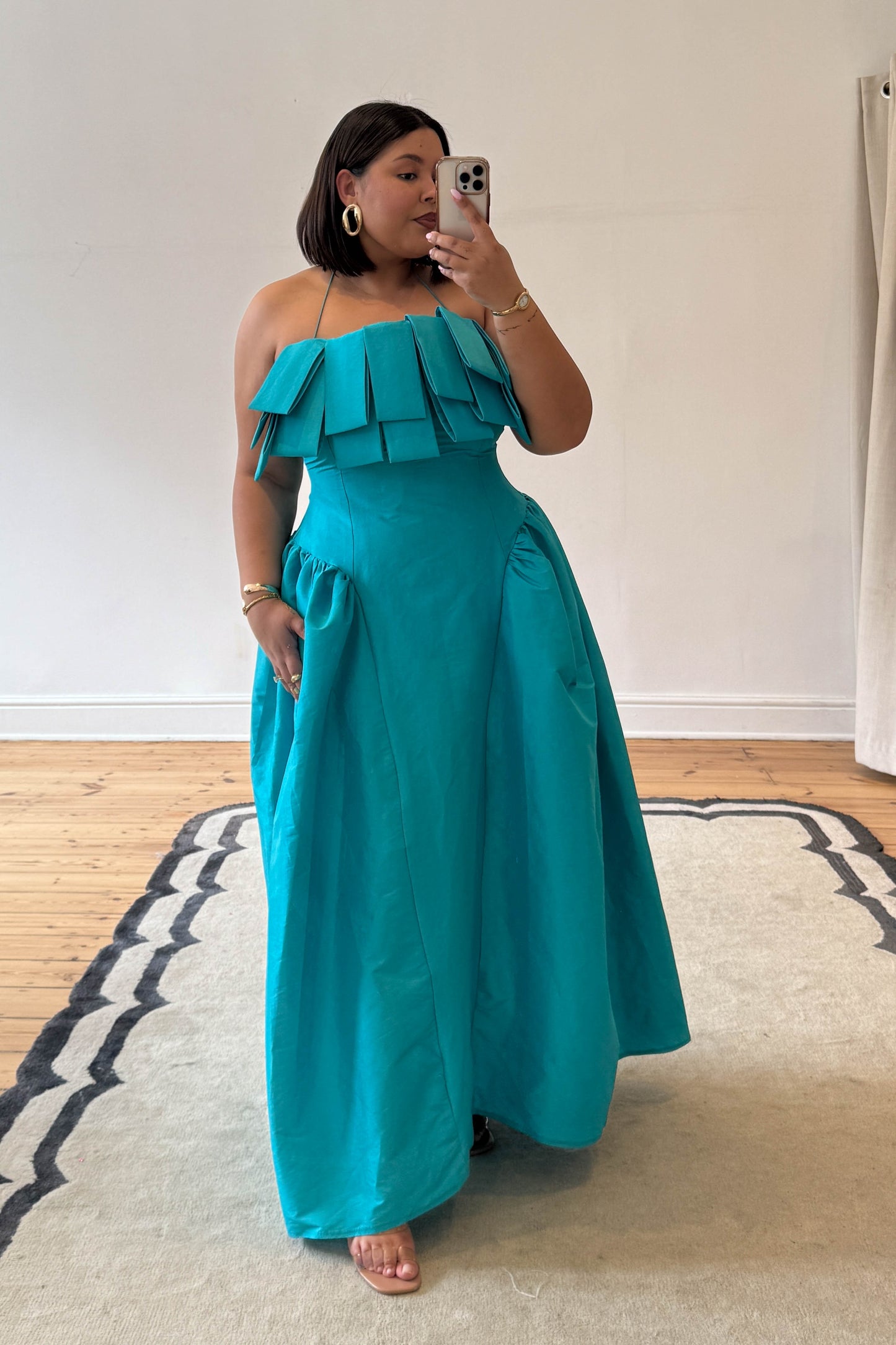 The Makarios Midi Dress - Turquoise