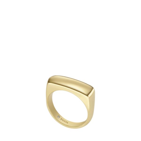heritage d-link gold-tone stainless steel ring