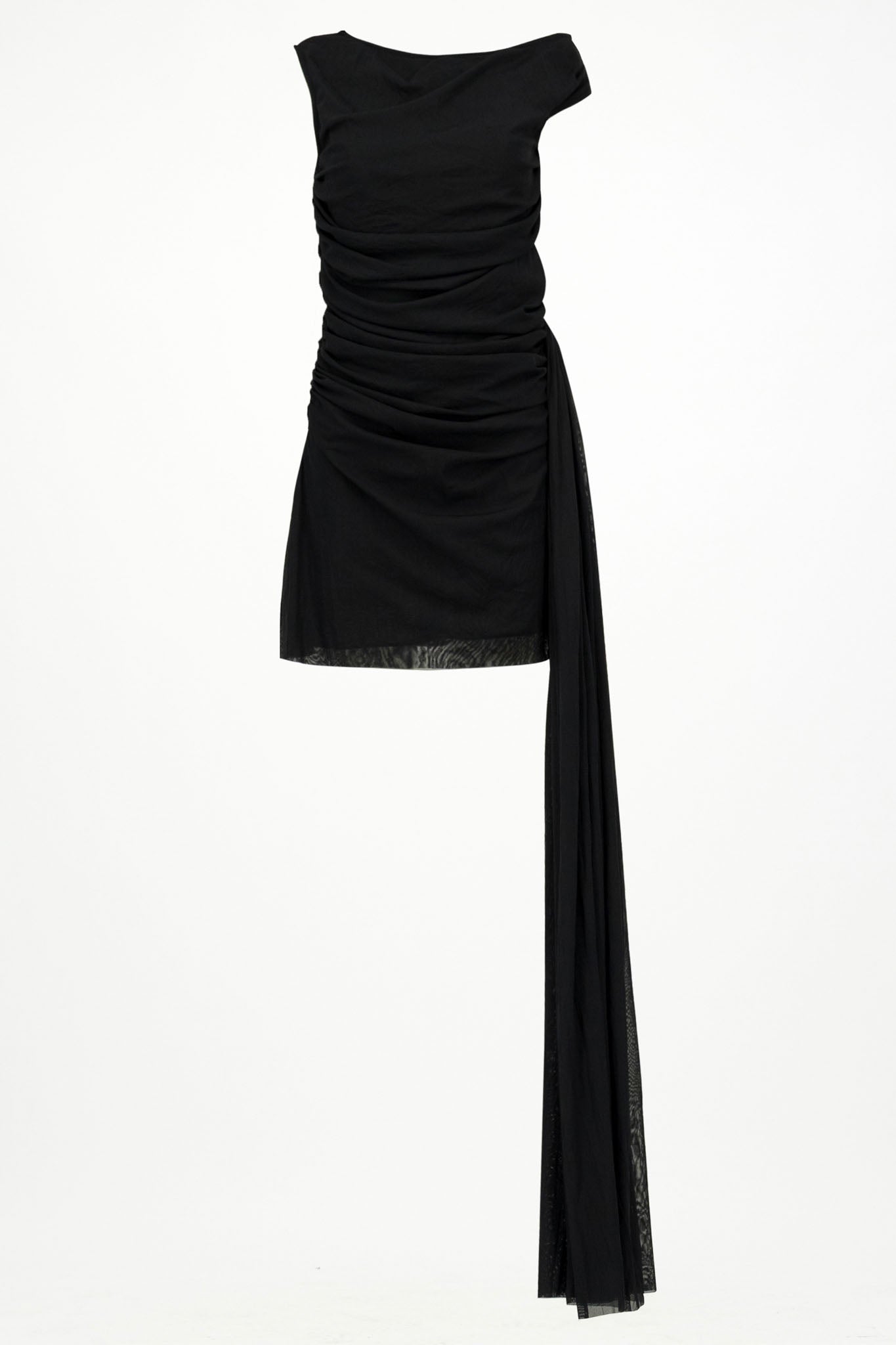 This image features the "Valeria Mini," a sophisticated and stylish black dress designed for after-dark occasions.