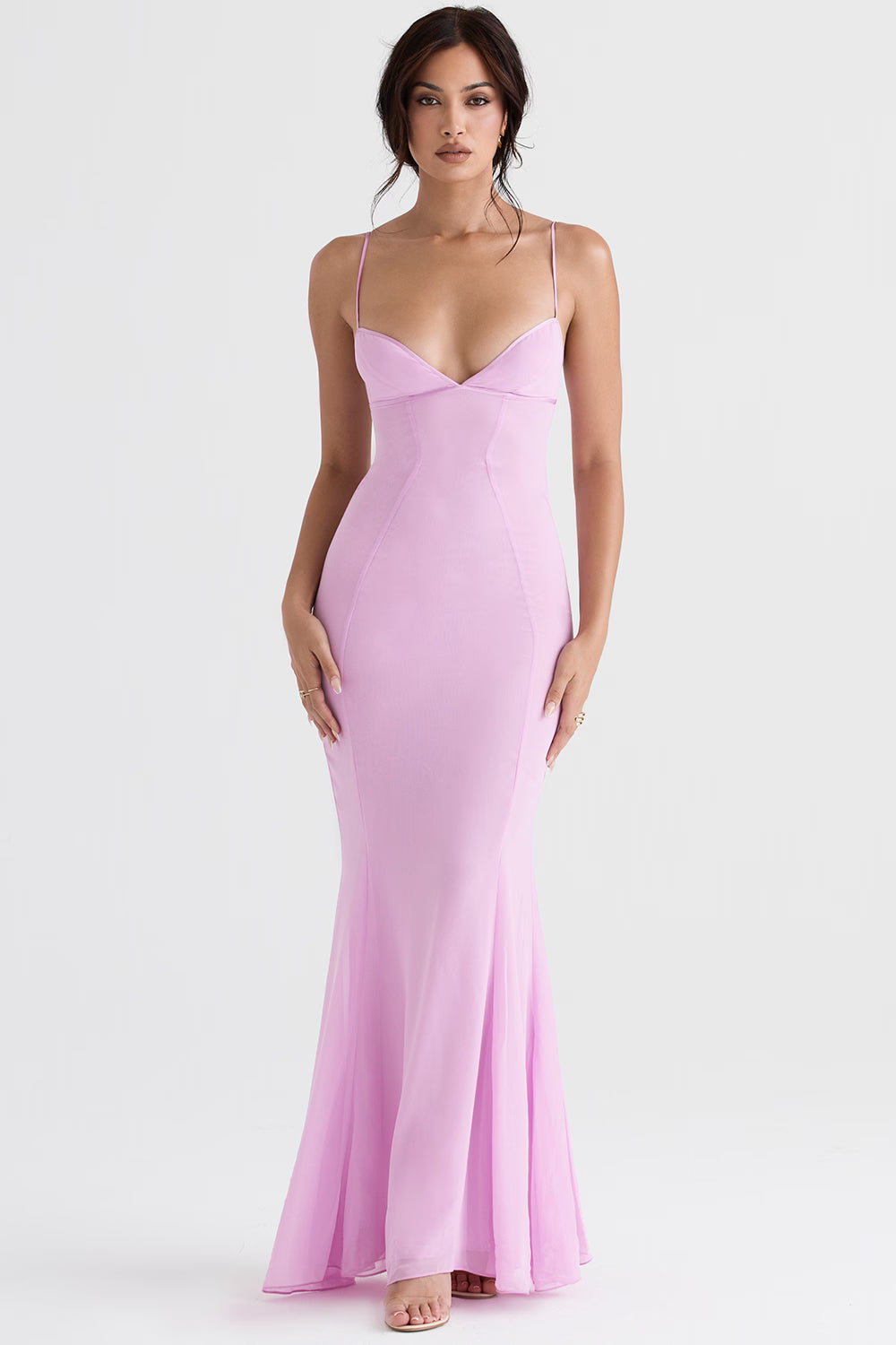 The Loren Pink Maxi Dress