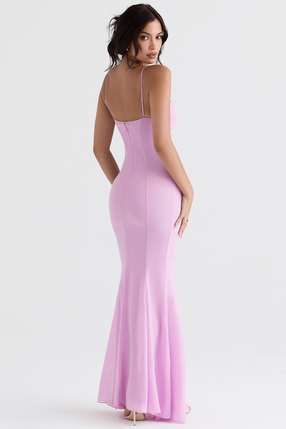The Loren Pink Maxi Dress