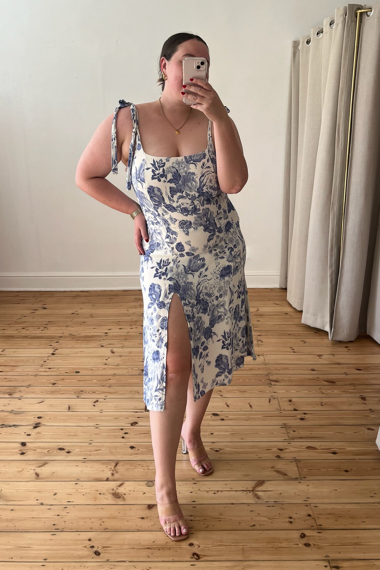 The Sabrina Dress | Blue | Reformation The Sabrina Dress | Blue | Reformation