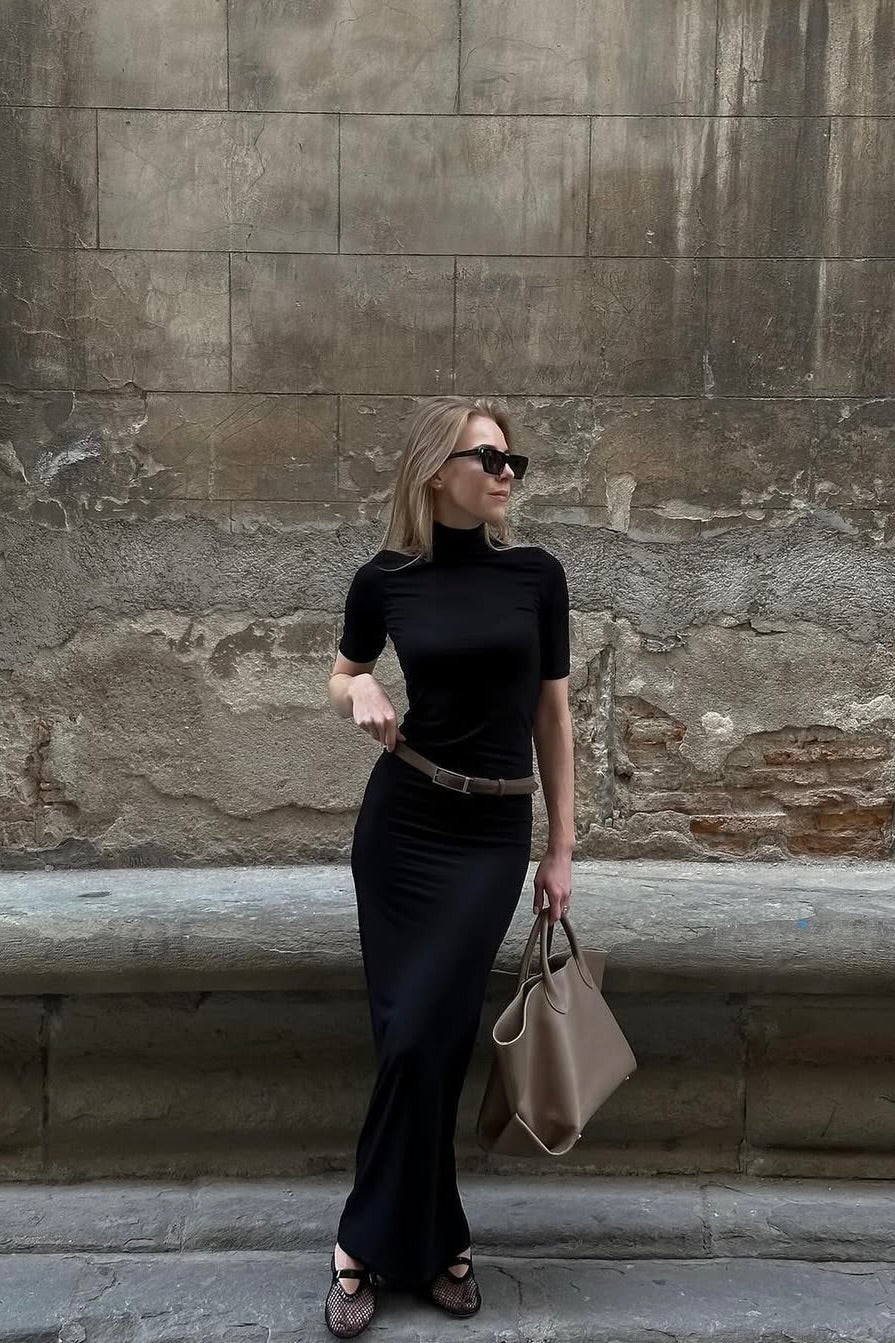 The Nova Dress in Black - Resale