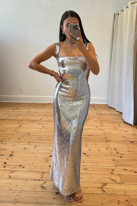 the Sylvie dress - silver - Cleo